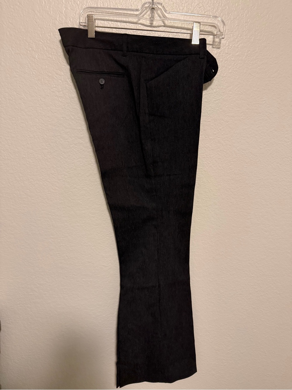 EXPRESS The Editor Stretch Bootcut Dress Pants Charcoal Gray 8R